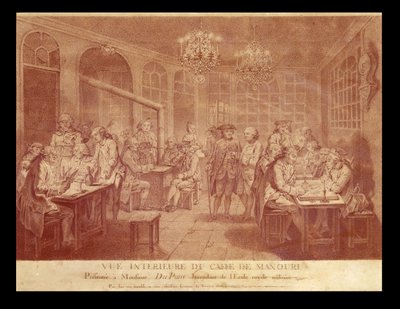 Interior of the Cafe Manouri, c.1775 by Jacques Treton de Vaujas